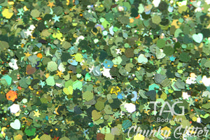 TAG loose chunky glitter Green 10g