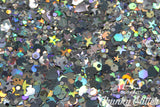 BULK TAG Loose chunky glitter Silver 200g