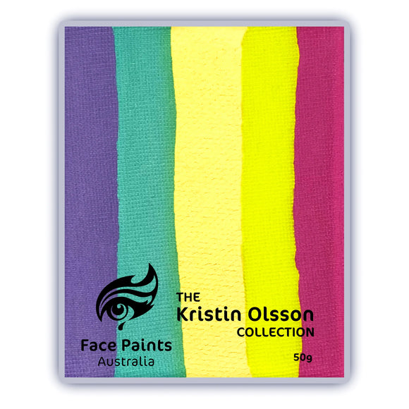 Face Paints Australia Rainbow Cake -  Kristin Olsson - Aurora 50g.