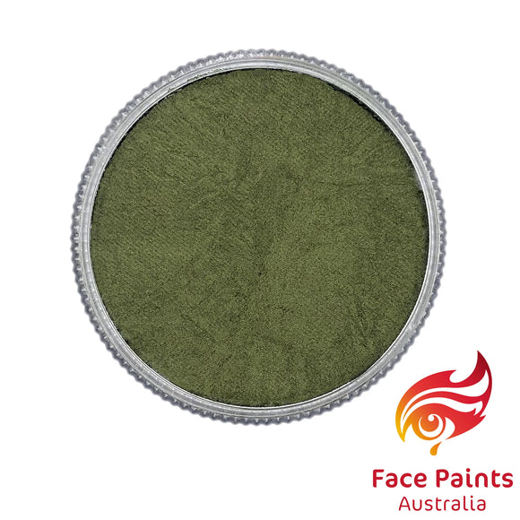 Face Paints Australia FPA 32g Metallix Olive Green