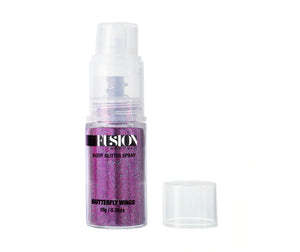 Fusion Face Painting Glitter Pump Spray | Butterfly wings purple