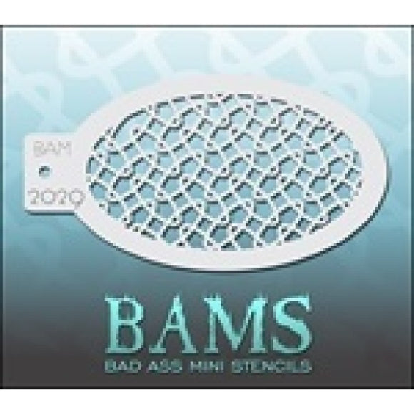 BAM- Bad Ass Mini Face painting Stencils 2029