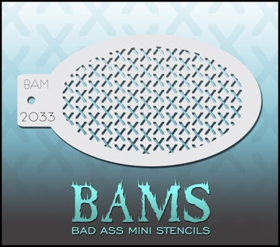 BAM- Bad Ass Mini Face painting Stencils 2033