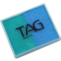 Tag Body Art Split Cake 50g- Pearl Teal and Pearl Sky Blue