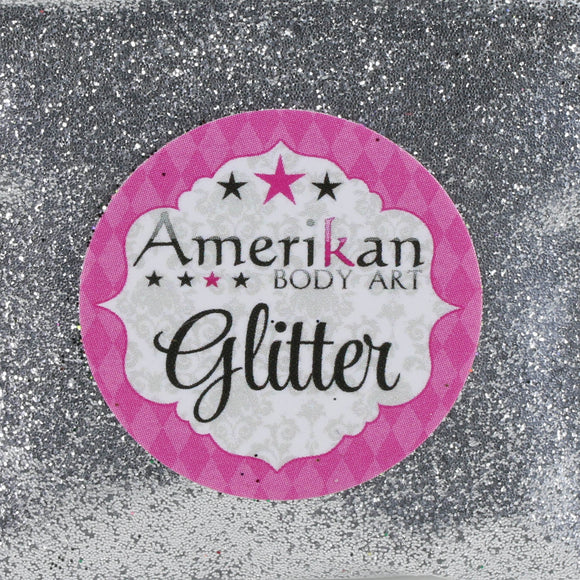 Amerikan Body Art Face Painting Glitter (Cosmetic Grade)-Chrome Silver