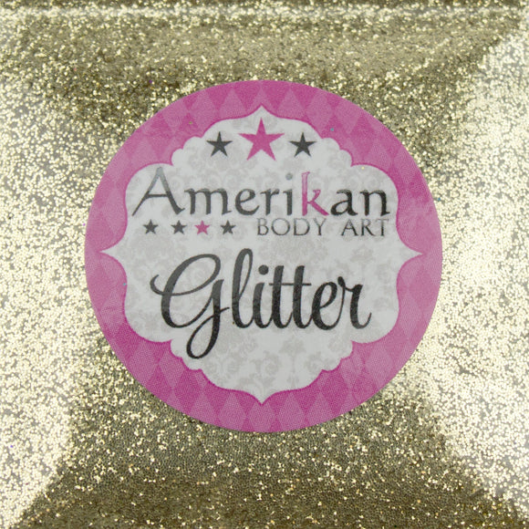 Amerikan Body Art Face Painting Glitter (Cosmetic Grade)- Brilliant Gold
