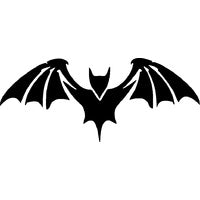 Glitter Tattoo Stencil - Bat