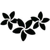Glitter Tattoo Stencil - Frangipani
