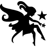 Glitter Tattoo Stencil - Star Fairy