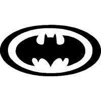 Glitter Tattoo Stencil - Batman