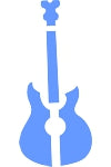 TT Face and Body Painting Stencil- Guitar