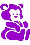 TT Face and Body Painting Stencil- Teddy Bear