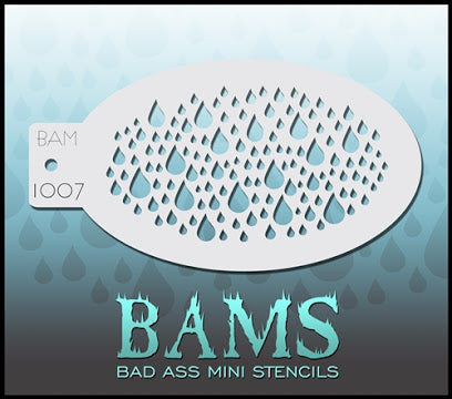 BAM- Bad Ass Mini Face painting Stencils 1007