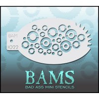 BAM- Bad Ass Mini Face painting Stencils 1022- Machinery Cogs/ SteamPunk