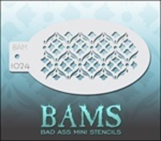 BAM- Bad Ass Mini Face painting Stencils 1024