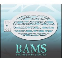 BAM- Bad Ass Mini Face painting Stencils 1033