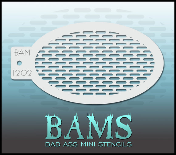 BAM- Bad Ass Mini Face painting Stencils 1202