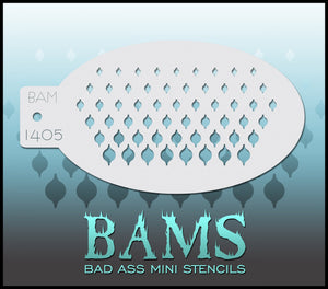 BAM- Bad Ass Mini Face painting Stencils 1405