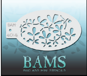 BAM- Bad Ass Mini Face painting Stencils 4014