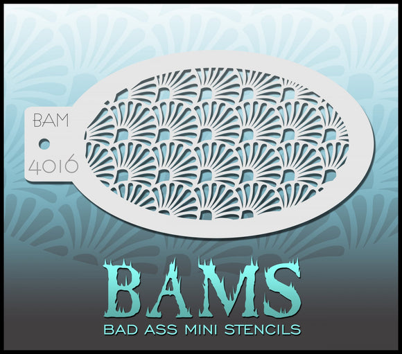 BAM- Bad Ass Mini Face painting Stencils 4016