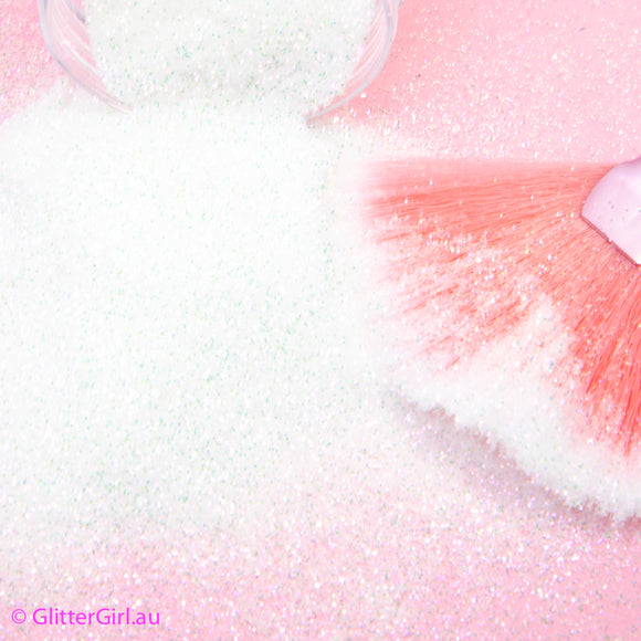Glitter Girl Biodegradable Eco Glitter- Ice Queen- iridescent white