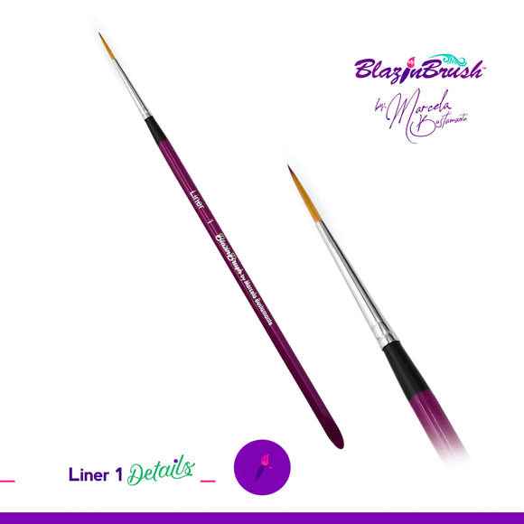 Blazin Face Painting Brush by Marcela Bustamante | DETAILS COLLECTION - Liner #1