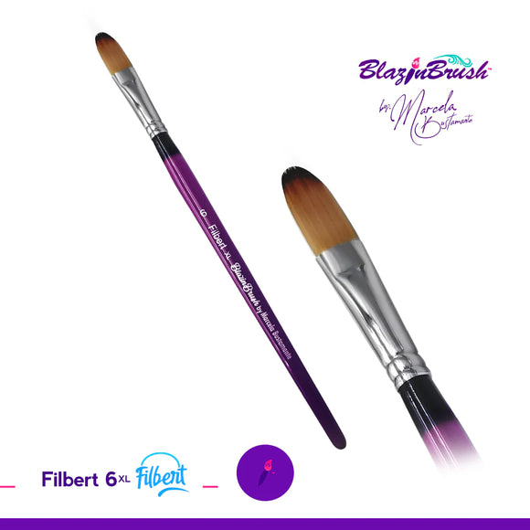 Blazin Face Painting Brush by Marcela Bustamante | Filbert 6XL