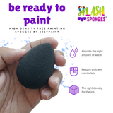 Splash Face Painting Sponges by Jest Paint | HIGH DENSITY | Droplet