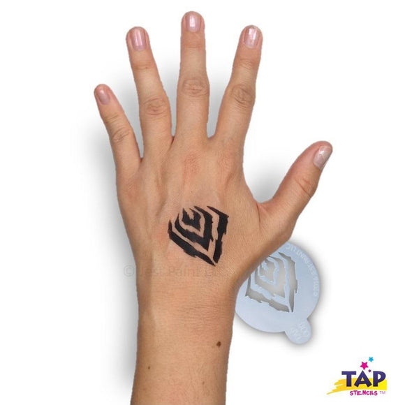 TAP Face Painting Stencils- TAP #008 Tiger Stripes