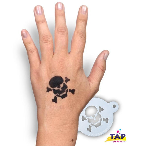 TAP Face Painting Stencils- TAP #044 Skull and Crossbones