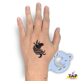 TAP Face Painting Stencils- TAP #089 Unicorn Head with Eye