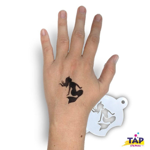 TAP Face Painting Stencils- TAP #094 Sunbathing Mermaid