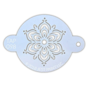TAP Face Painting Stencils- TAP #098 Henna flower