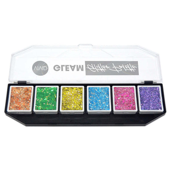 VIVID Glitter | Gleam Glitter Cream | Brilliant Palette 6x8g
