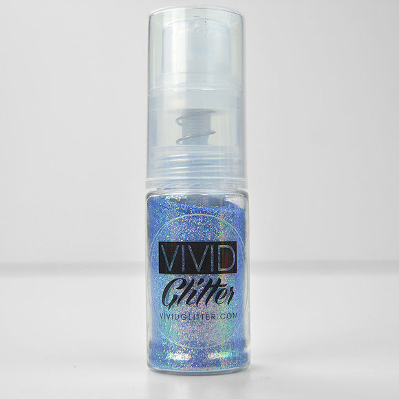 VIVID Glitter | Fine Mist Glitter Spray Pump | Frosted Blue 14ml
