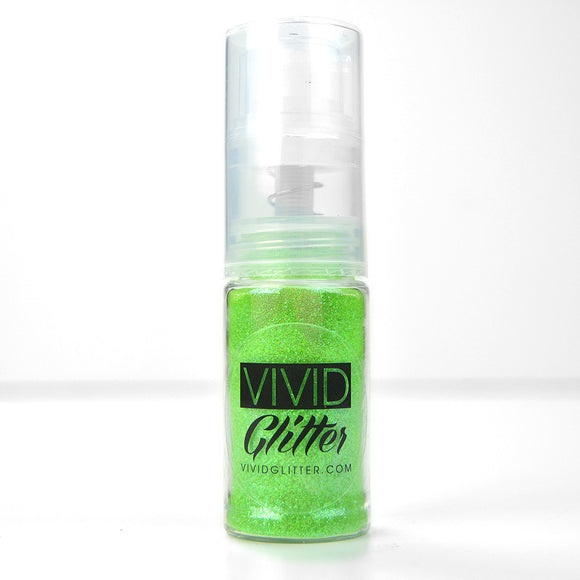VIVID Glitter | Fine Mist Glitter Spray Pump | Lime Zest14ml