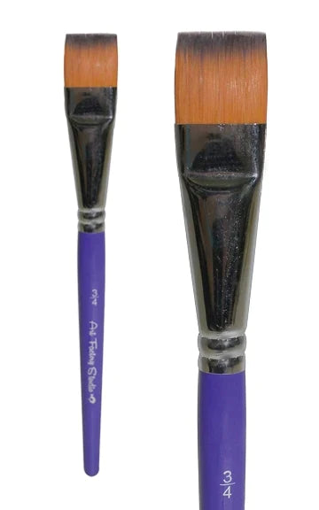 Art Factory Studio Face Paint Brush | 3/4 Inch Flat Brush