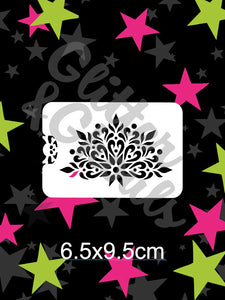Glitter and Ghouls Face Painting Stencil- Boho crown