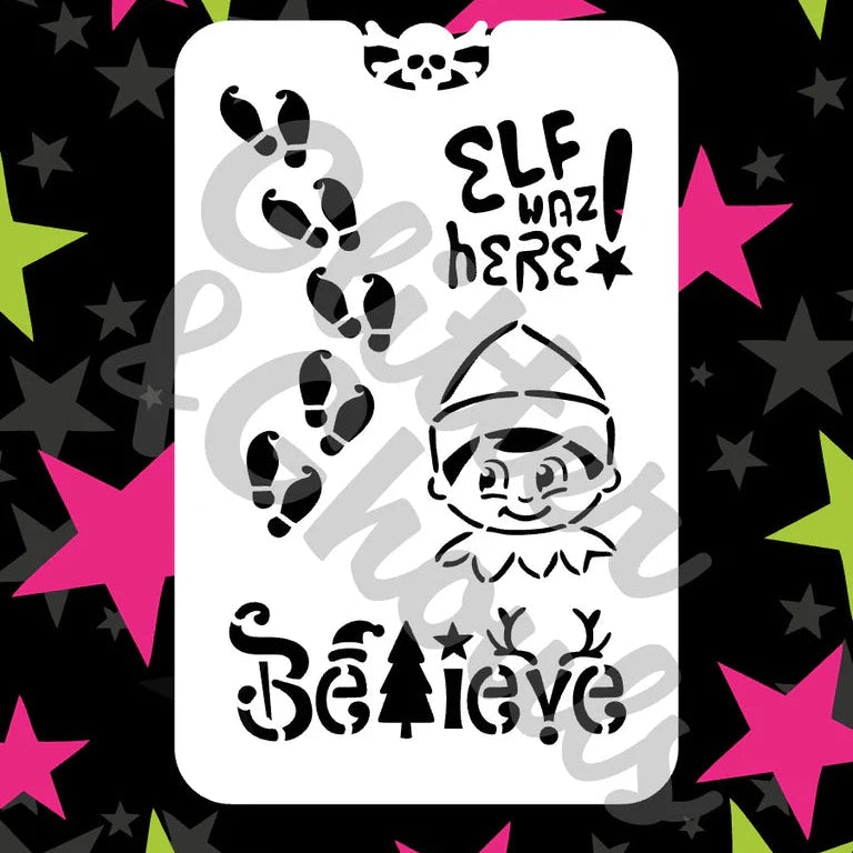 christmas face painting stencils