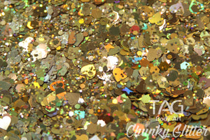 Loose chunky glitter  Gold 10g