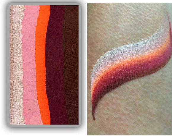 Face Paints Australia- One Stroke Rainbow Cake-  Hakea 30g