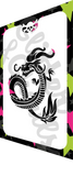 Glitter and Ghouls Face Painting Stencil- Chinese Dragon