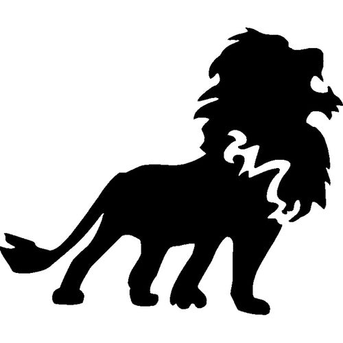 Glitter Tattoo Stencil - lion