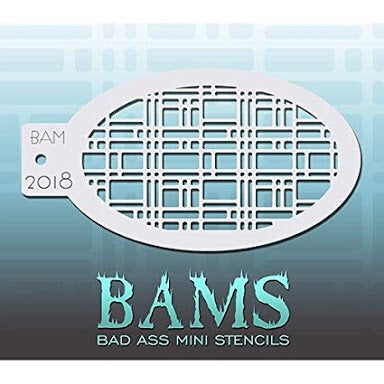 BAM- Bad Ass Mini Face Painting Stencil- 2018