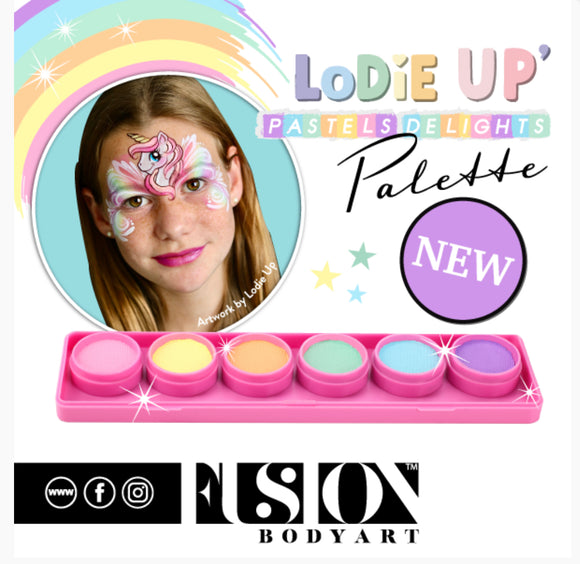 Fusion Face Painting Palette – Elodie's Pastel Delights Palette