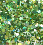 TAG loose chunky glitter Green 10g