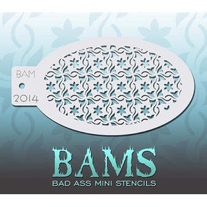 BAM- Bad Ass Mini Face Painting Stencil- 2014