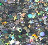 Tag Chunky Glitter gel -Sparkling silver 20g