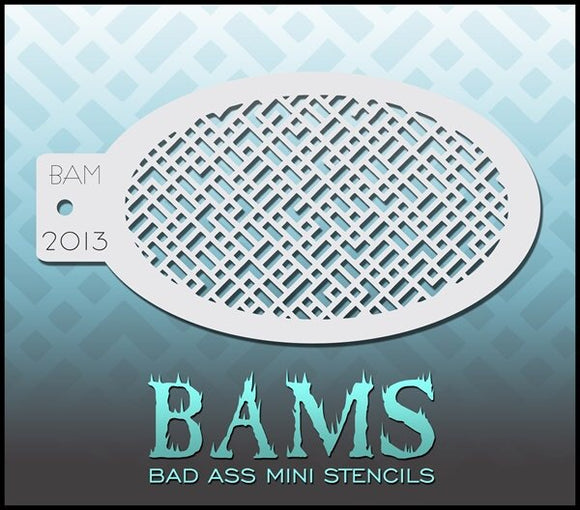 BAM- Bad Ass Mini Face Painting Stencil- 2013