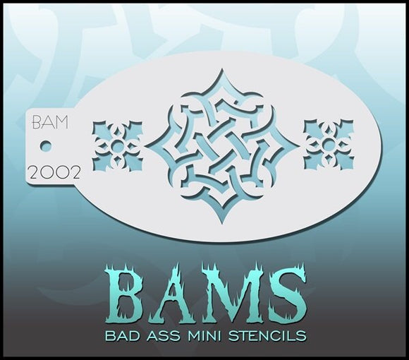 BAM- Bad Ass Mini Face Painting Stencil- 2002
